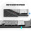 Bluetooth Keyboard Portable Foldable Black for 6-9.5cm 7
