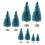 Miniature Artificial Christmas Trees Blue 8 pcs 2