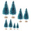 Miniature Artificial Christmas Trees Blue 8 pcs 4