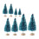 Miniature Artificial Christmas Trees Blue 8 pcs 3