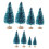 Miniature Artificial Christmas Trees Blue 8 pcs 5