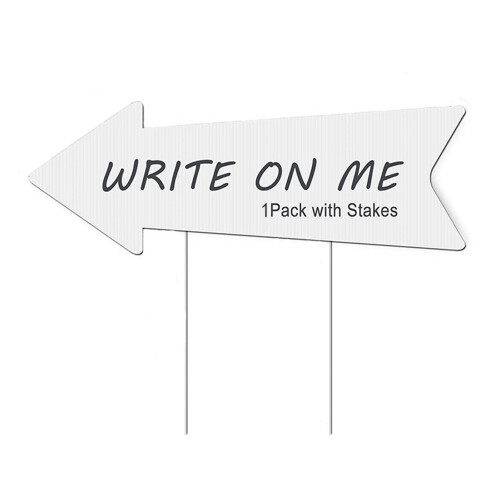 Gardenne Blank Directional Yard Signs 1 or 5 pcs 2
