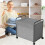 Rolling Storage Basket Cart with Lid and Locking Wheels 1 5