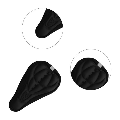 Bicycle Saddle Cover Comfortable Cushion Black 1