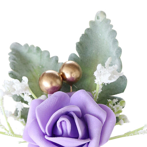 Artificial boutonniere for groom wedding party 2