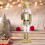 Wooden Christmas Nutcracker Soldier Figure Gold Decor 1 6