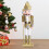 Wooden Christmas Nutcracker Soldier Figure Gold Decor 1 7