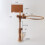Embroidery lap stand beech wood adjustable 1 piece 2