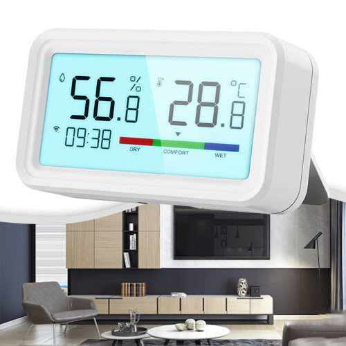 Smart Home WiFi Temperature and Humidity Sensor with 2