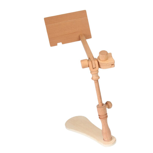 Embroidery lap stand beech wood adjustable 1 piece 2