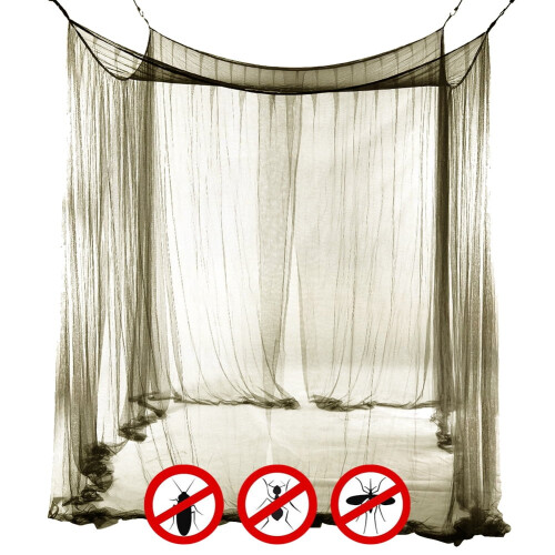 Mosquito Net Portable Folding Army Green Single 2
