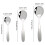 Stainless Steel Cooking Spoon Set Large Medium Small 3