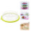 Round cake transport box with compartment and carry handle 2