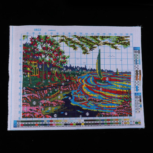 Small Town Cross Stitch Pattern 14CT 52x44cm 2