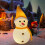 Christmas LED snowman lawn light yellow 4