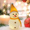 Christmas LED snowman lawn light yellow 3