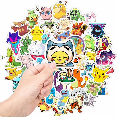 Pokemon vinyl stickers waterproof 50 pcs 1
