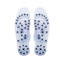 (S 35-40, White) Magnetic Therapy Acupressure Slimming Insoles - Relieve Pain & Improve Blood Circulation