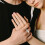 Star and Moon Hollow Punk Couple Ring Pair 4
