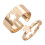 Star and Moon Hollow Punk Couple Ring Pair 5