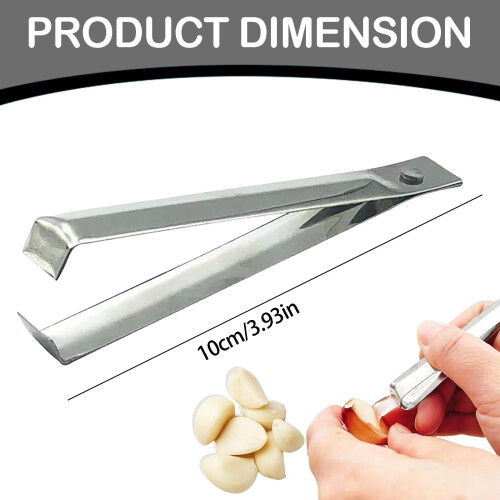 Garlic Peeler Set Stainless Steel 3-Piece 2