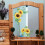 Sunflower wall sticker waterproof kitchen decor 4