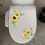 Sunflower wall sticker waterproof kitchen decor 5