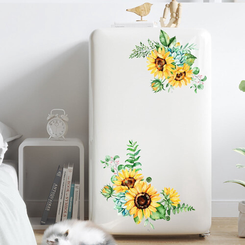 Sunflower wall sticker waterproof kitchen decor 2