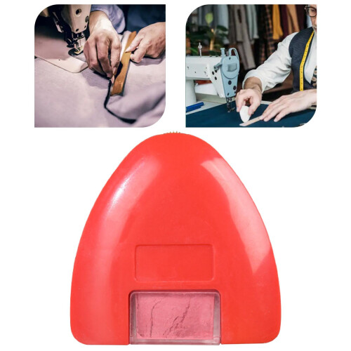 Triangular chalk wheel sewing marker red 1 piece 2