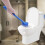 Plastic toilet bowl brush with long handle 4