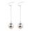 SUNRI disco ball earrings golden silver 1 set 4