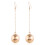 SUNRI disco ball earrings golden silver 1 set 8