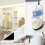Cap Rack Organizer with 5 Hooks for Hats and Scarves 6