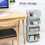 Sunjoy Tech plastic stackable rectangular storage basket, 6