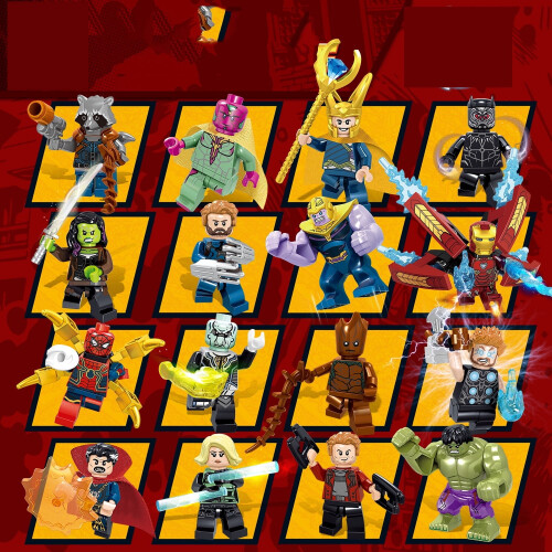 Superhero Action Figures Set Thor Iron Man Hulk Wolverine 2