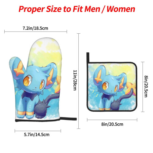 Pokemon oven mitts and pot holders 4-piece set 2