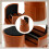 Bed Risers Adjustable Round 4 Pack 2 Inch Lift Brown 3