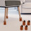 Bed Risers Adjustable Round 4 Pack 2 Inch Lift Brown 8