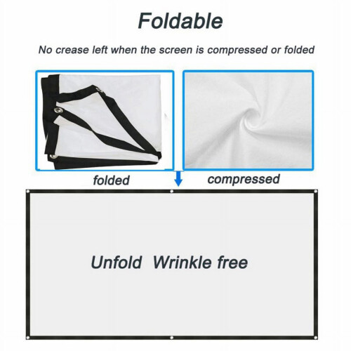 Portable projector screen 16:9 HD folding 1