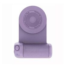 (Bluetooth with charging, purple) Photoklick Camera Grip,Magnetic Camera Handle Bluetooth Bracket