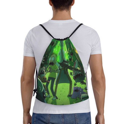 Rick and Morty drawstring bag unisex small 1