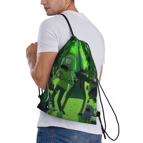Rick and Morty drawstring bag unisex small 2
