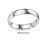 Stainless Steel Smooth Face Ring 4mm Arc Couple Ring 3