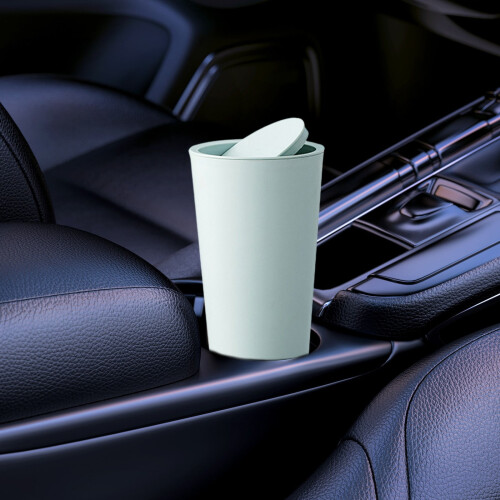 RFUGUG oscillating lid car mini trash can portable 1