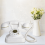 Vintage rotary landline telephone white wired 4