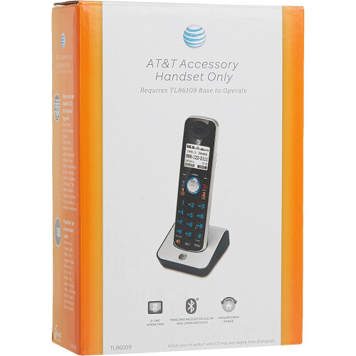 AT&T TL86009 Cordless Handset Black/Silver 1-Pack 2