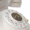 Vintage rotary landline telephone white wired 5