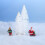Christmas snow blanket set artificial backdrop 94.5 x 31.5 2
