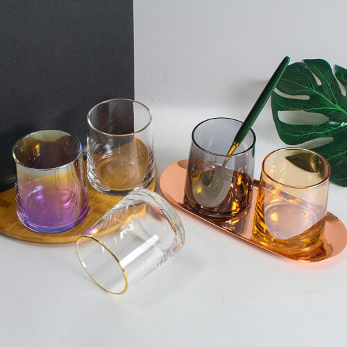 Glass Cup Ins Style Handmade Colorful 270ml 1