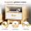 Brass Gold Bow Drawer Pull Handles 4 pcs 3
